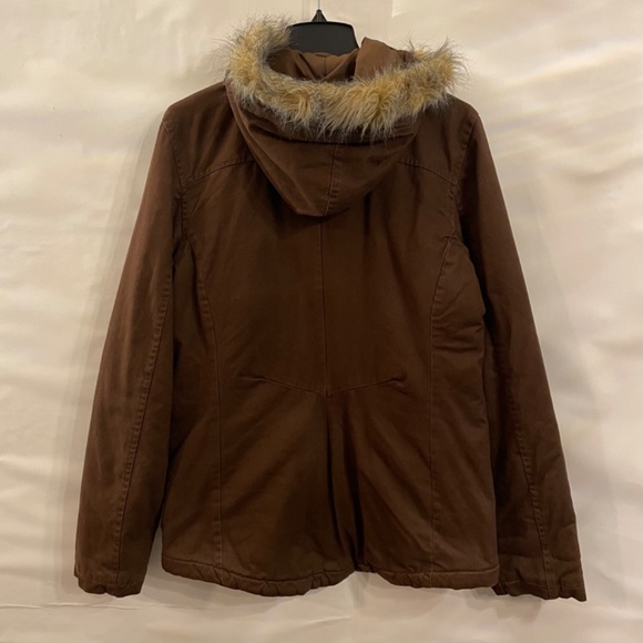AUSTIN® CLOTHING CO. Womens Brown Hooded Jacket 100% Cotton Size XL - Picture 2 of 9